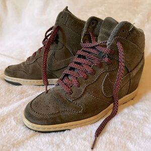 Nike Dunk Sky Hi Medium Olive Hidden Wedge Size 8